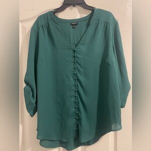 NWOT Torrid Green Blouse